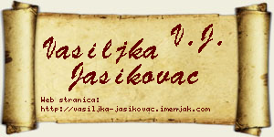 Vasiljka Jasikovac vizit kartica